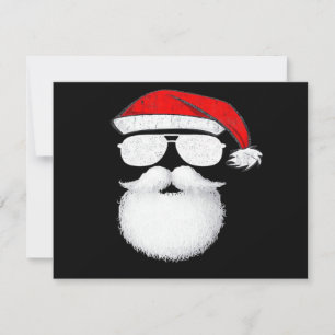 Santa-Claus-Gesicht-Sonnenbrille Mit Hut Bart Weih