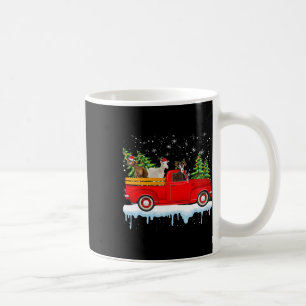 Santa Claus Goat Ride Red Truck Xmas Tree Christma Kaffeetasse