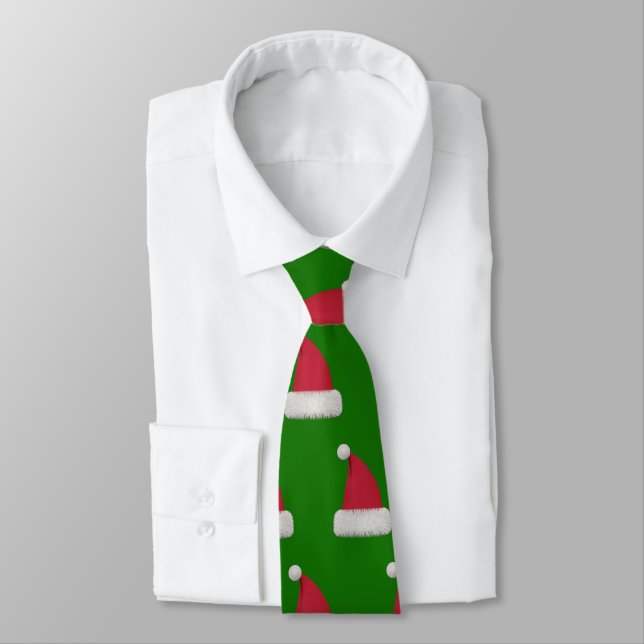 Santa Claus Hat Design Krawatte (Gebunden)