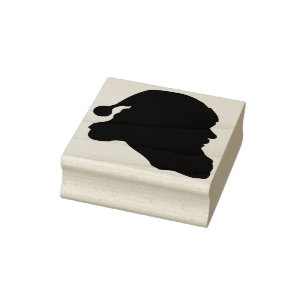 Santa Claus Head Art Briefmarke Gummistempel