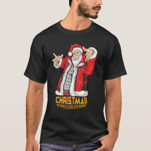 Santa Claus Hip Hop DJ Musik Xmas Pajama Weihnacht T-Shirt