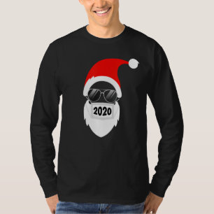 Santa Claus Hipster Wear Face Mask 2020 Cool Chris T-Shirt