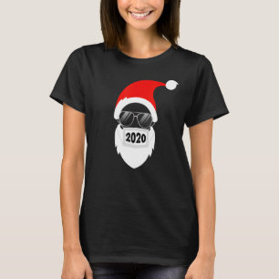 Santa Claus Hipster Wear Face Mask 2020 Cool Chris T-Shirt
