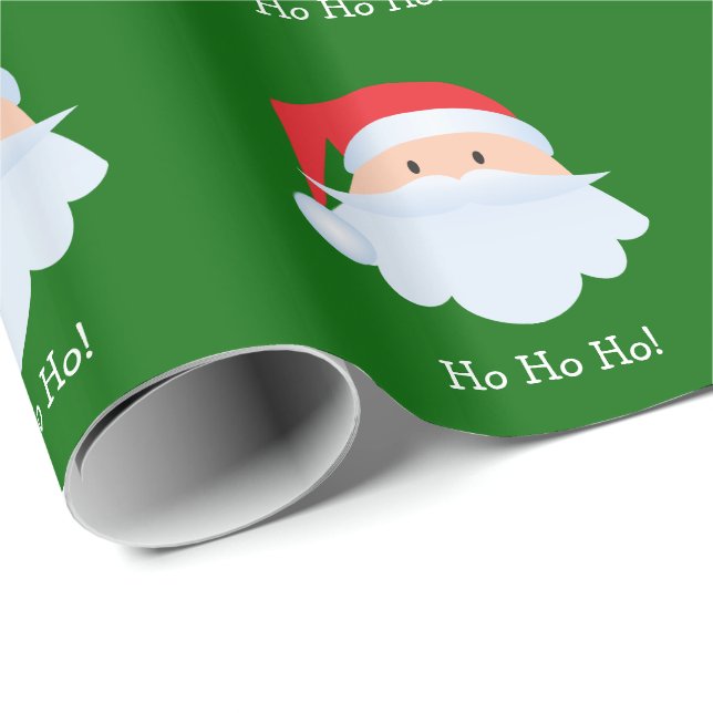 Santa Claus Ho Ho Ho Musterpapier Geschenkpapier (Rolleneckpunkt)