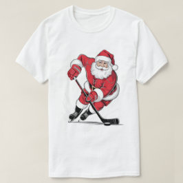 Santa Claus Hockey T-Shirt