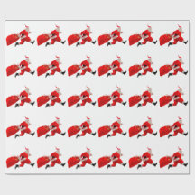 Santa Claus Hustle Weißwrapping Paper