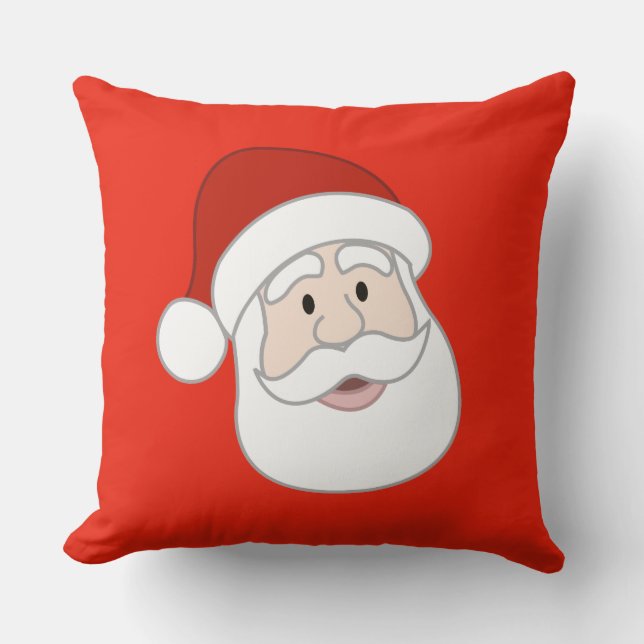 Santa Claus Illustration Kissen (Vorderseite)