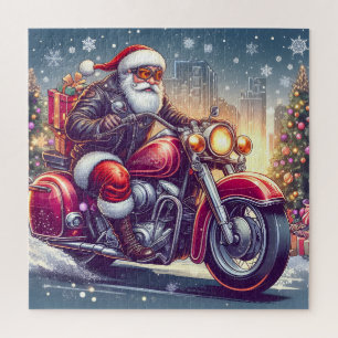 Santa Claus im Motormodus Puzzle