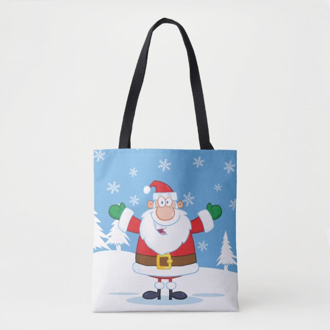 Santa Claus in Snowy Winter Scene (Vorderseite)