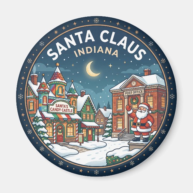 SANTA CLAUS Indiana Magnet (Vorne)
