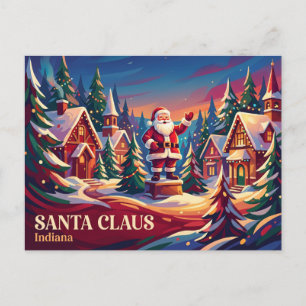 Santa Claus Indiana Postkarte
