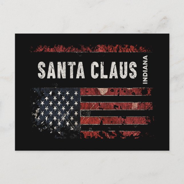 Santa Claus Indiana Postkarte (Vorderseite)