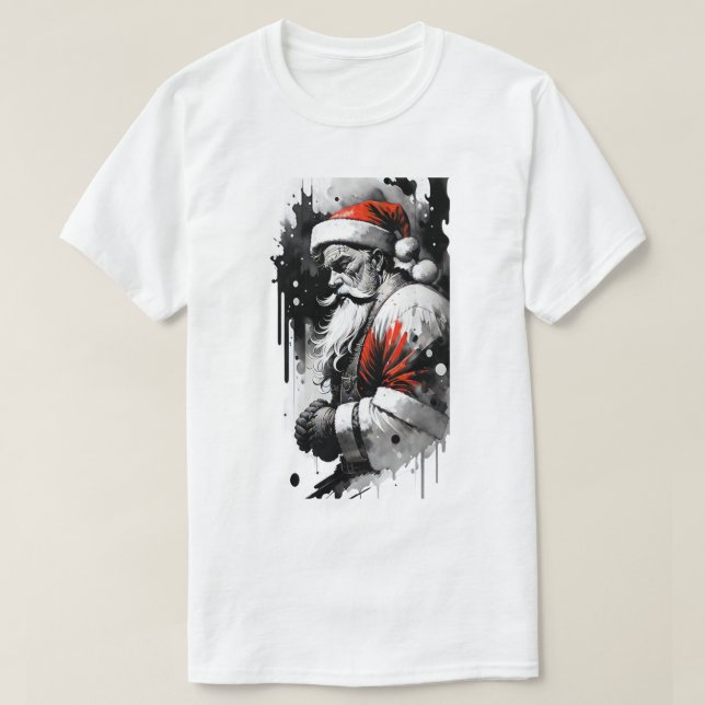 Santa Claus Ink Spritzer T - Shirt (Design vorne)