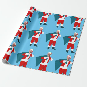 santa claus jodblauen Weihnachten Geschenkpapier