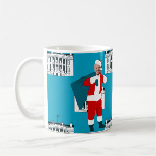 santa claus joden biden blue xmas white house kaffeetasse