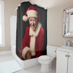 Santa Claus Joe Biden Duschvorhang