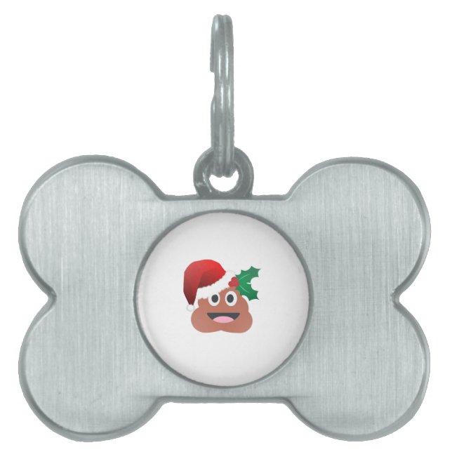 santa claus kackte emoji tiermarke (Vorderseite)