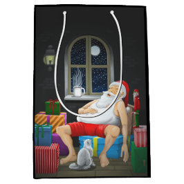 Santa Claus Kaffeezeit Mittlere Geschenktüte
