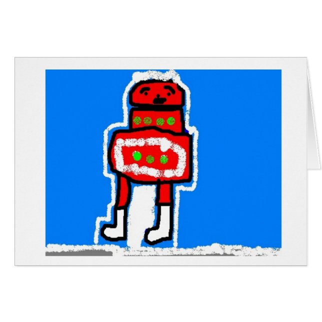 Santa Claus Karte (Vorderseite (Horizontal))