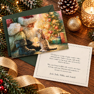 Santa Claus Kätzchen Katze Weihnachten
