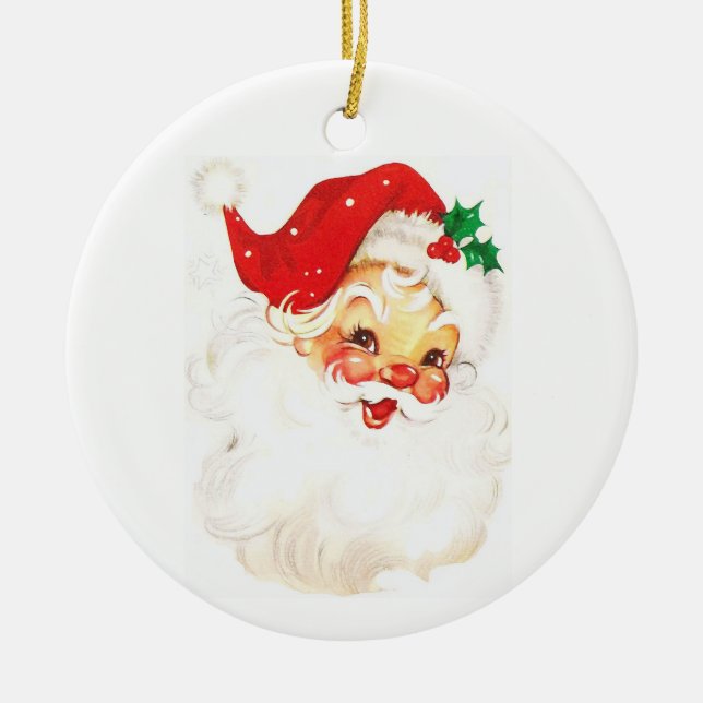 Santa-Claus Keramik Ornament (Vorne)