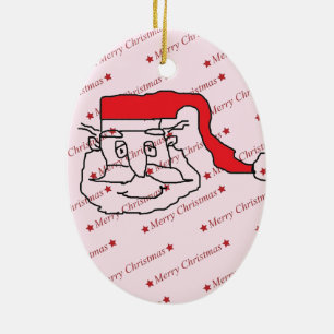 Santa Claus Keramikornament