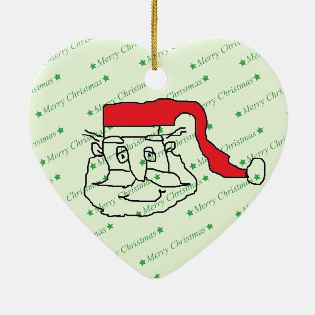 Santa Claus Keramikornament (Hinten)