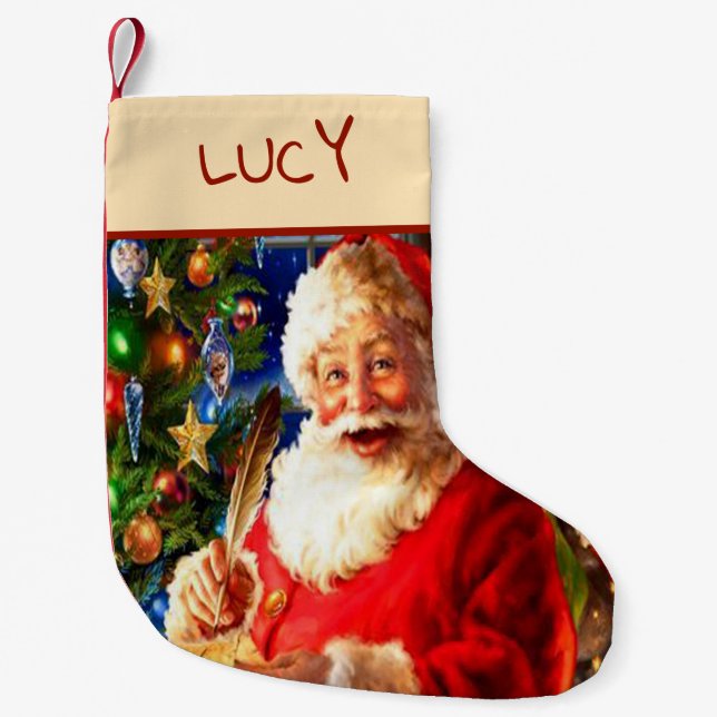 Santa Claus Kleiner Weihnachtsstrumpf (Vorderseite)