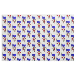 Santa Claus kommt nach Alaska Stoff