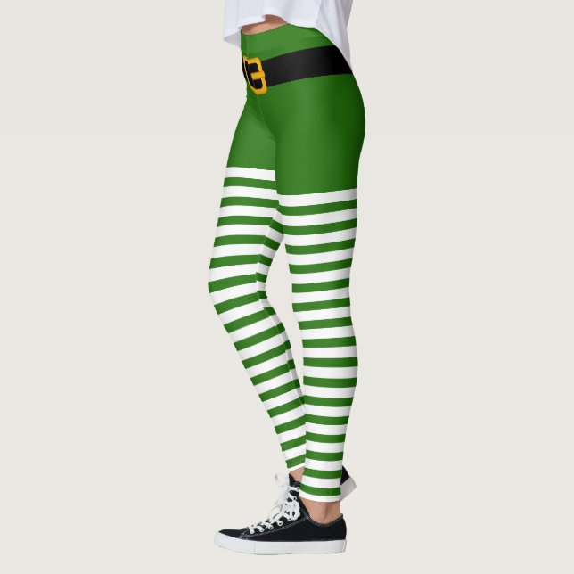 Santa Claus Kostume Weihnachten Leggings (Links)