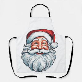 Santa Claus lächelt Gesicht Schürze