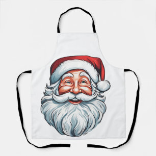 Santa Claus lächelt Gesicht Schürze