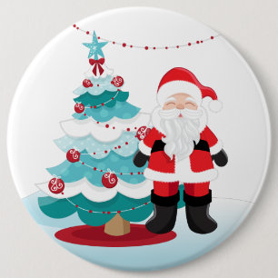 Santa Claus Large Button