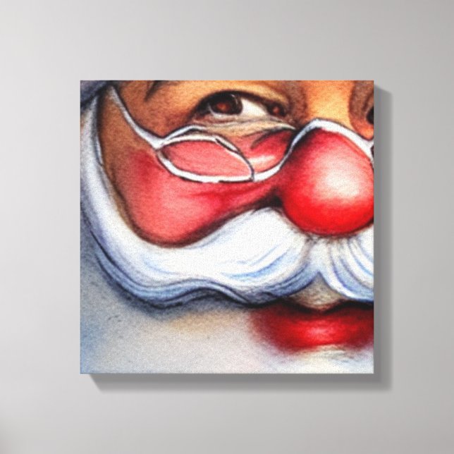 Santa Claus Leinwanddruck (Vorderseite)