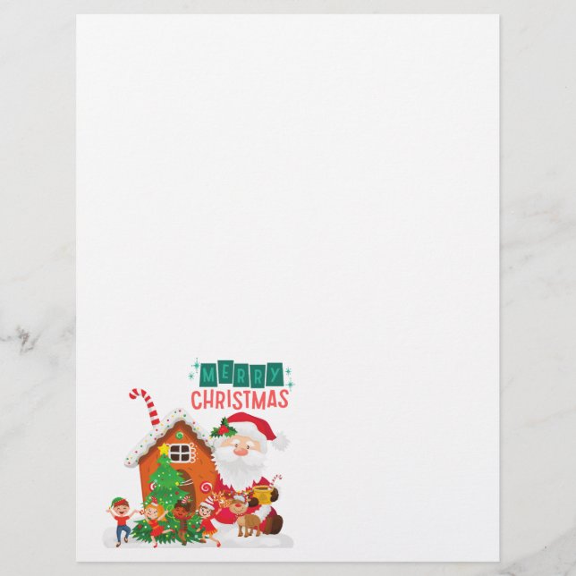 Santa Claus Letterhead Briefbogen (Vorderseite)