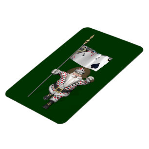 Santa Claus Lieben Poker spielen Magnet