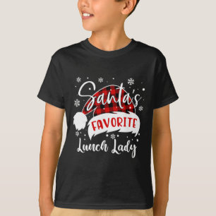 Santa Claus Lieblings-Mittagessen-Dame Hut Flanell T-Shirt