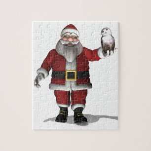 Santa Claus Loves Snowy Owl Puzzle