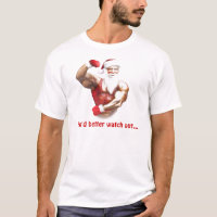 Santa Claus lustiger T - Shirt Apparel