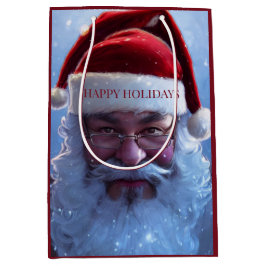 Santa Claus Medium Geschenktasche Mittlere Geschenktüte