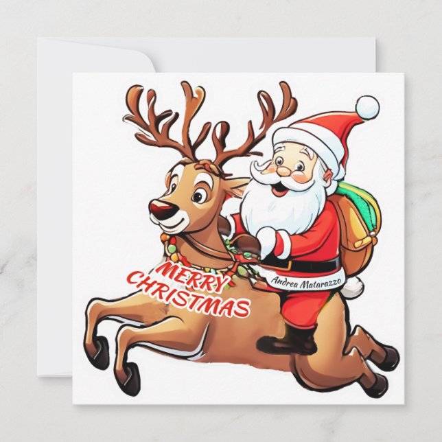 Santa Claus Merry Christmas (Vorderseite)