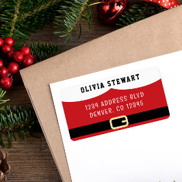 Santa Claus Merry Christmas Adressaufkleber