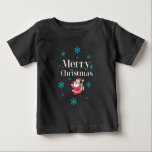 Santa Claus Merry Christmas Baby T-shirt<br><div class="desc">Santa Claus Frory Christmas Baby T - Shirt.</div>