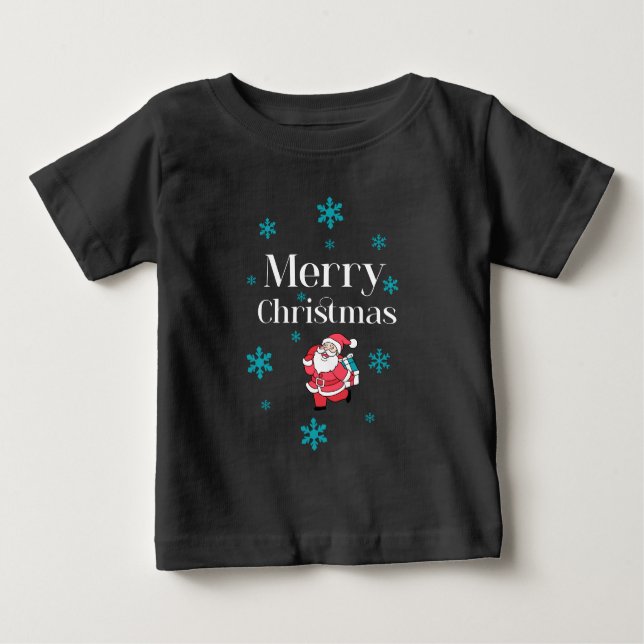 Santa Claus Merry Christmas Baby T-shirt (Vorderseite)