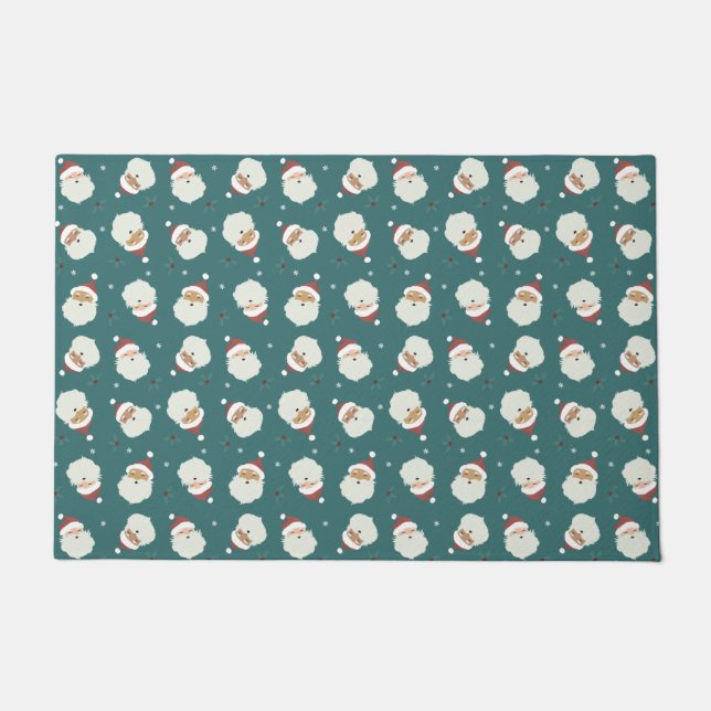 Santa Claus Merry Christmas Fußmatte (Vorderseite)