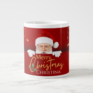 Santa Claus Merry Christmas Jumbo-Tasse
