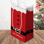 Santa Claus Merry Christmas Kleine Geschenktüte<br><div class="desc">Rot und weiß Weihnachtsmann Anzug Frohe Weihnachtsgeschenktüte.</div>