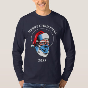 Santa Claus Merry Christmas Mask Spaß humerous T-Shirt