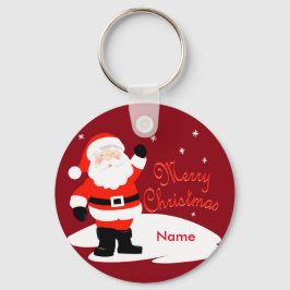 Santa Claus Merry Christmas Schlüsselanhänger