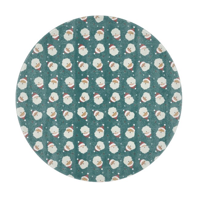 Santa Claus Merry Christmas Schneidebrett (Vorderseite)